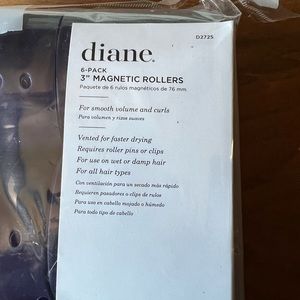 Diane 3inch Magnetic Hair Rollers 6 Rolls included , perfect for beach wave…